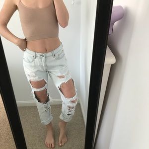 Extreme rip boyfriend jeans